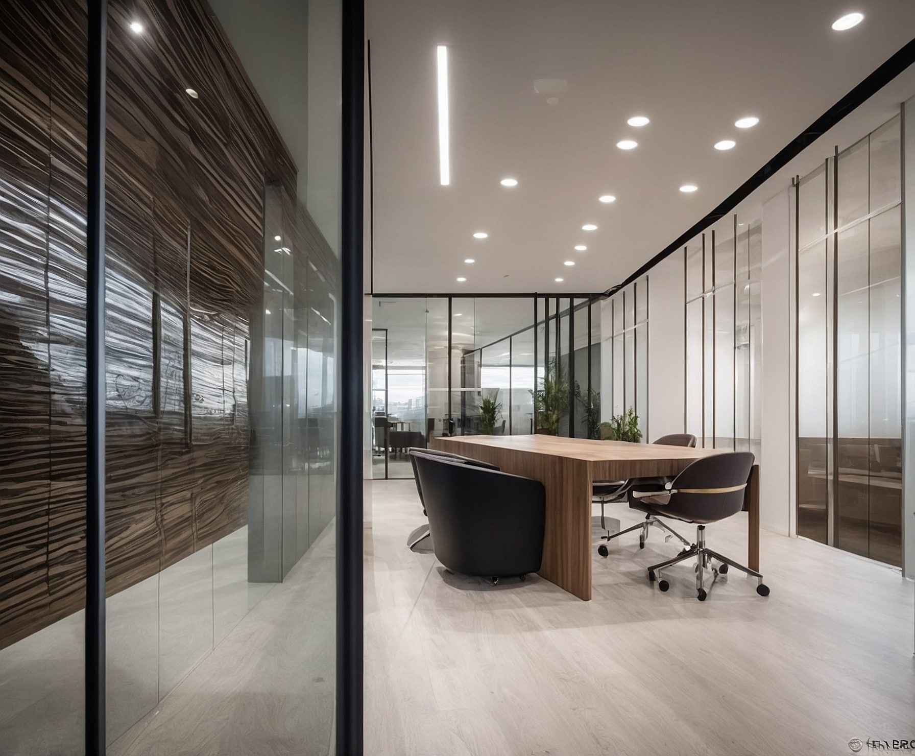 Vista moderna de un proyecto inmobiliario innovador