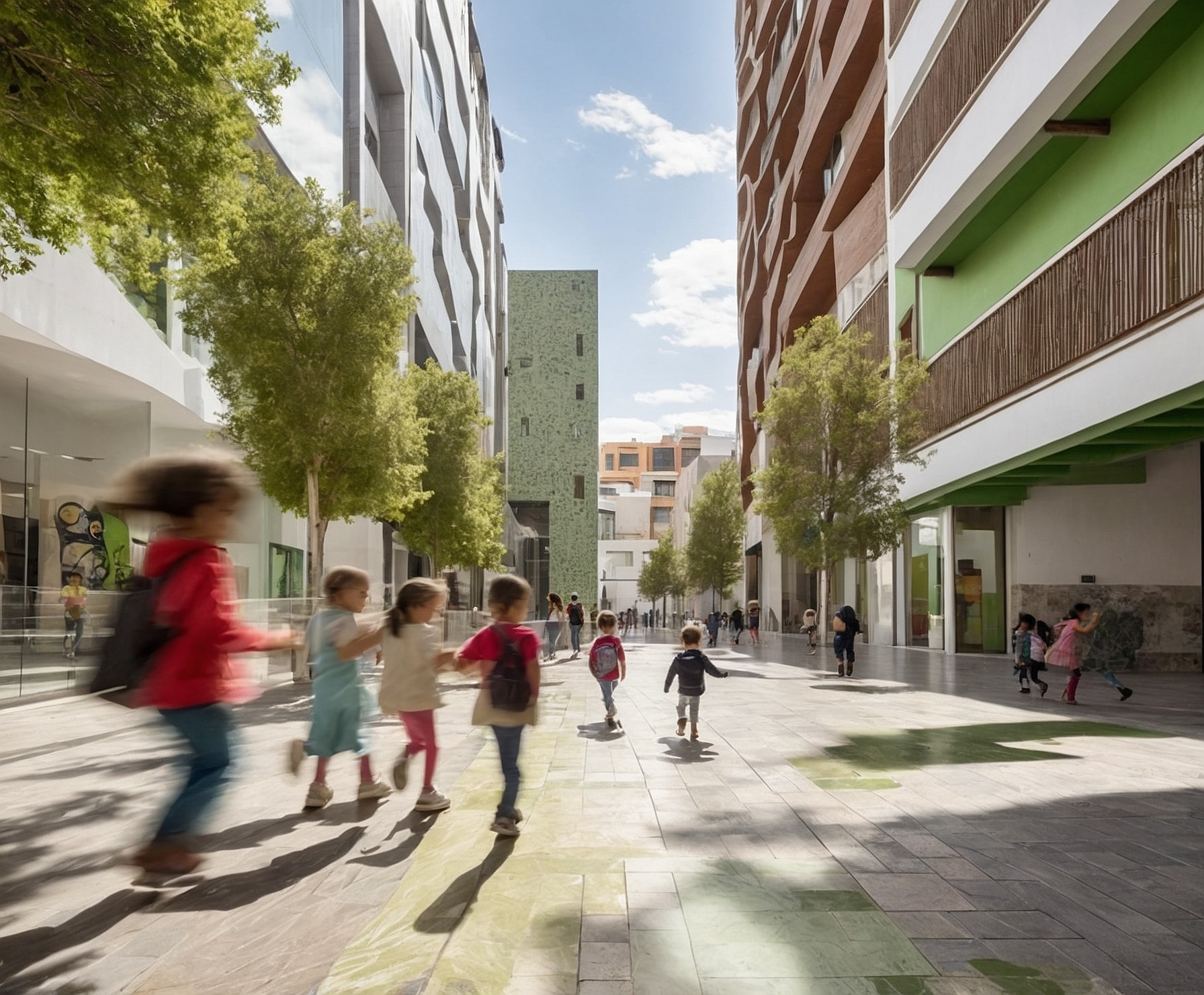 Vista frente al mar de propiedades exclusivas